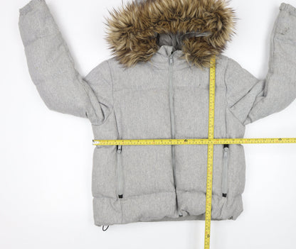 Womens UK Size L Gap Grey Puffer Jacket