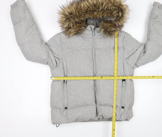 Womens UK Size L Gap Grey Puffer Jacket