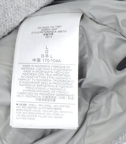 Womens UK Size L Gap Grey Puffer Jacket