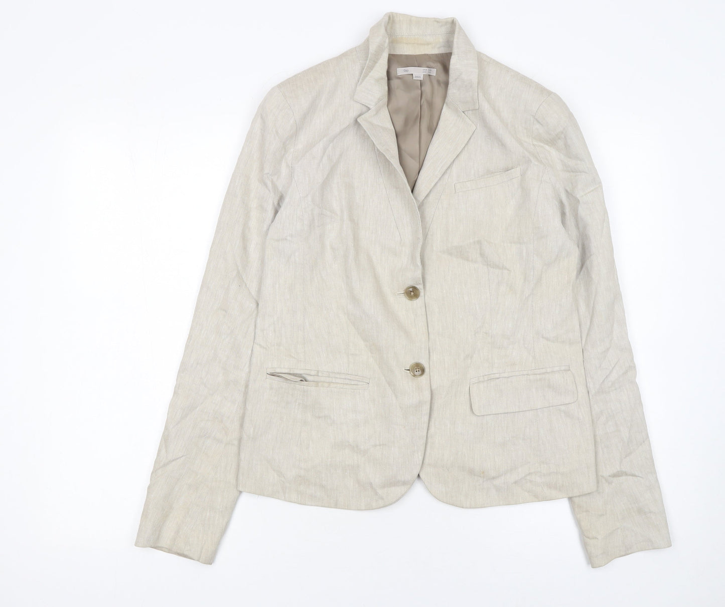 Womens UK Size 10 Gap Regular Beige Blazer