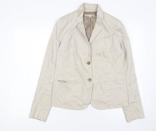 Womens UK Size 10 Gap Regular Beige Blazer