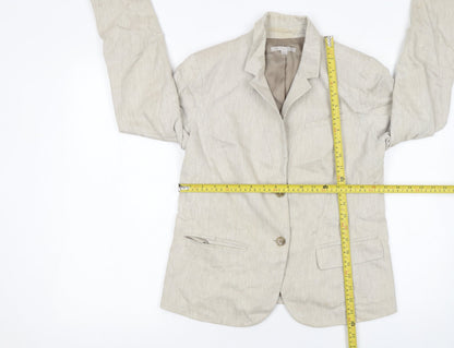 Womens UK Size 10 Gap Regular Beige Blazer