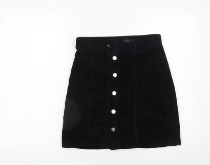 Womens UK Size 6 F&F A-Line Corduroy Skirt
