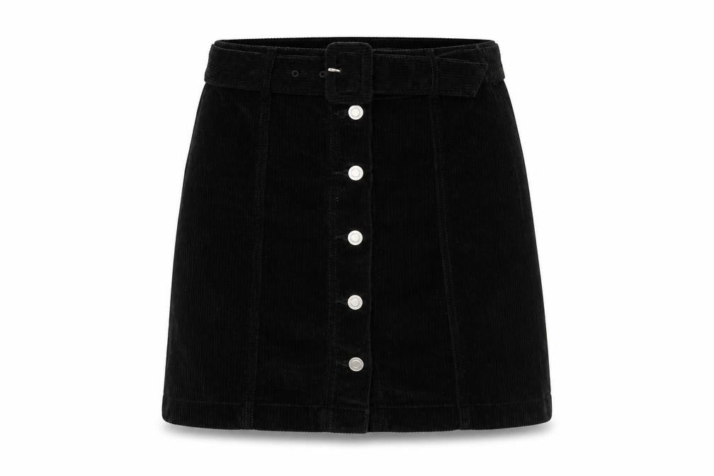 Womens UK Size 6 F&F A-Line Corduroy Skirt