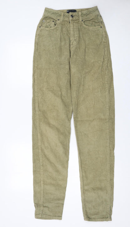 Womens UK Size 8 ASOS Regular Fit Casual Workwear Green Trousers