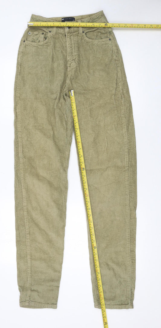 Womens UK Size 8 ASOS Regular Fit Casual Workwear Green Trousers