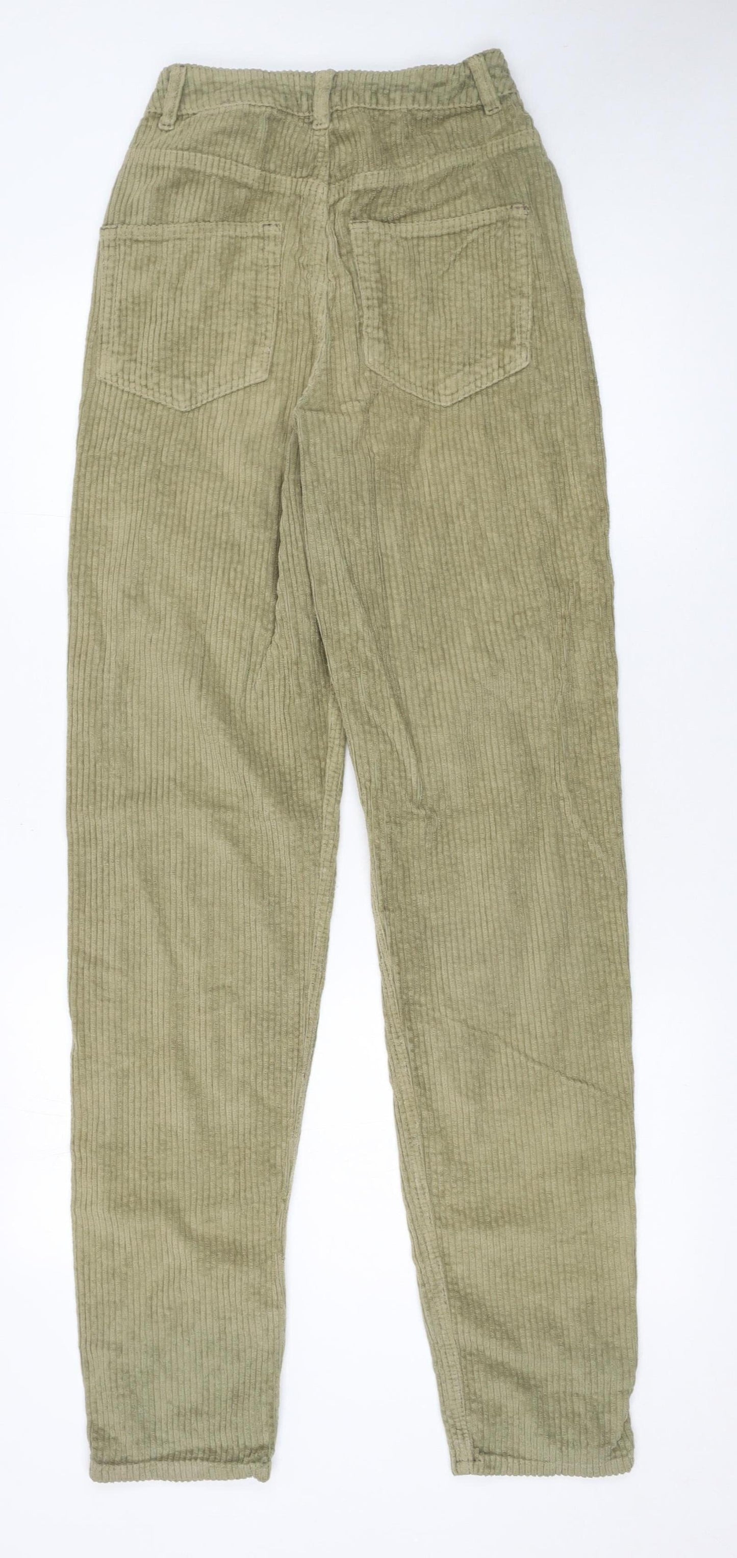 Womens UK Size 8 ASOS Regular Fit Casual Workwear Green Trousers
