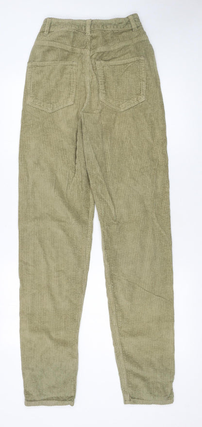 Womens UK Size 8 ASOS Regular Fit Casual Workwear Green Trousers