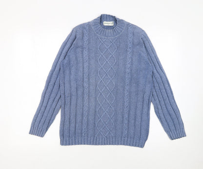 Womens UK Size S Jumper Blue Pullover Jumper