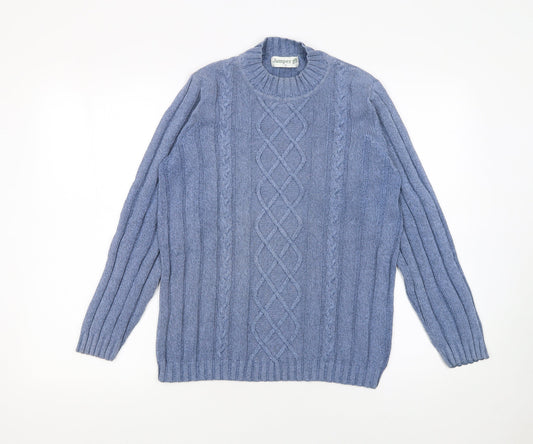 Womens UK Size S Jumper Blue Pullover Jumper