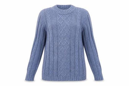 Womens UK Size S Jumper Blue Pullover Jumper