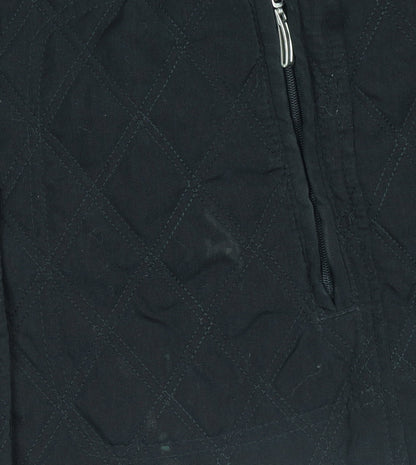 Womens UK Size 12 Portrait Black Quilted Coat