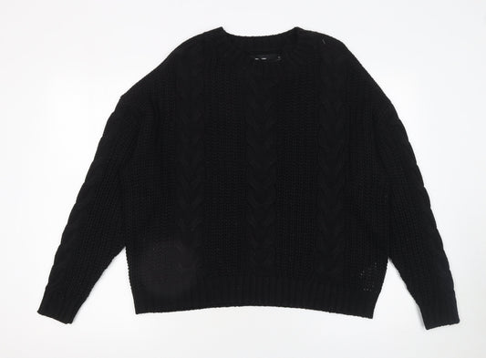 Womens UK Size XL VERO MODA Black Pullover Jumper
