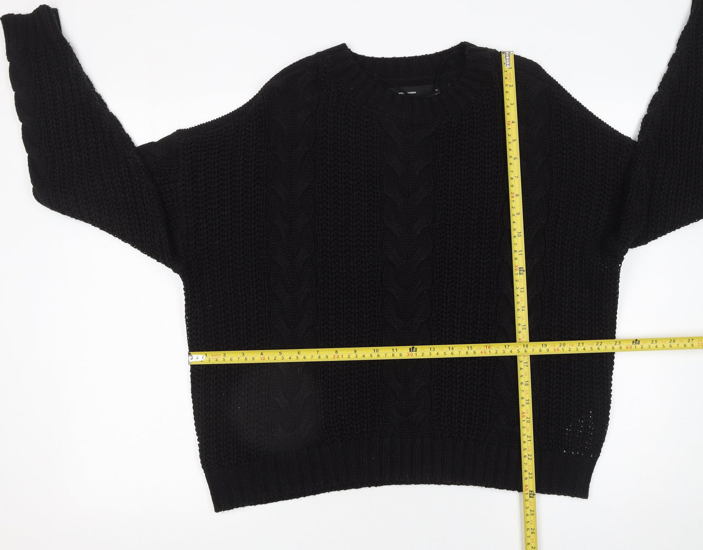 Womens UK Size XL VERO MODA Black Pullover Jumper