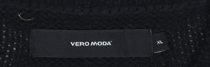 Womens UK Size XL VERO MODA Black Pullover Jumper