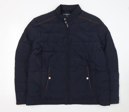 Mens UK Size 3XL Armand Thiery Blue Puffer Jacket