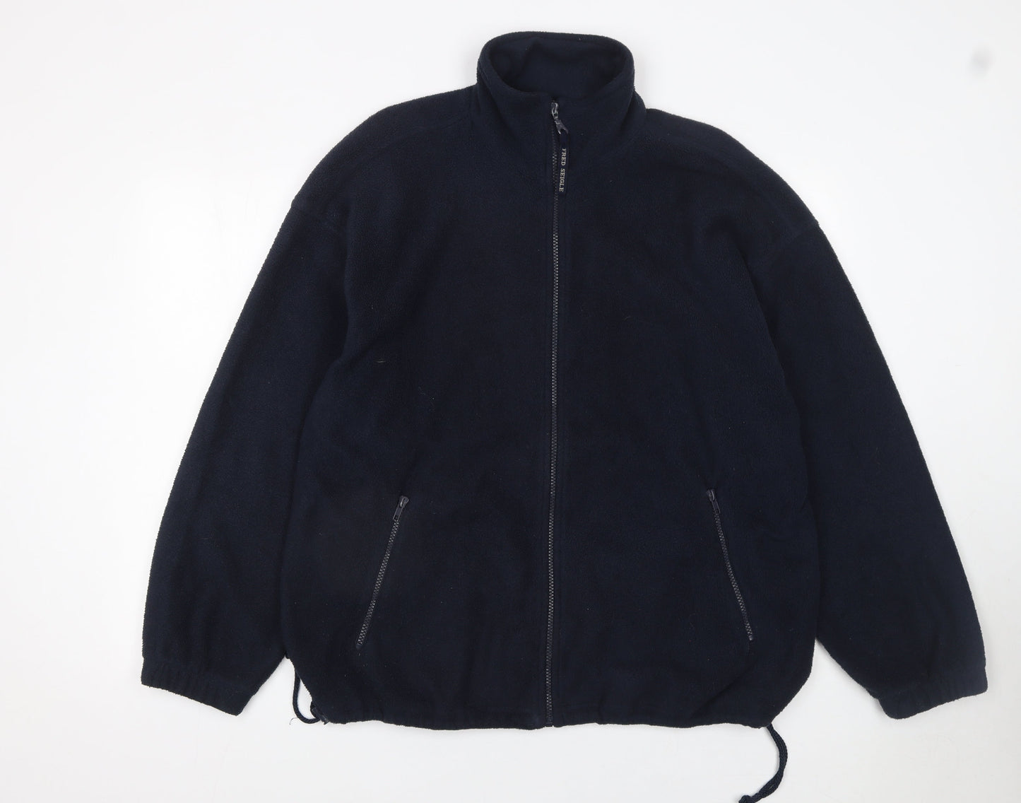Mens UK Size L FRED F SEIGLE Black Fleece Jacket