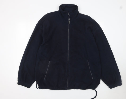 Mens UK Size L FRED F SEIGLE Black Fleece Jacket