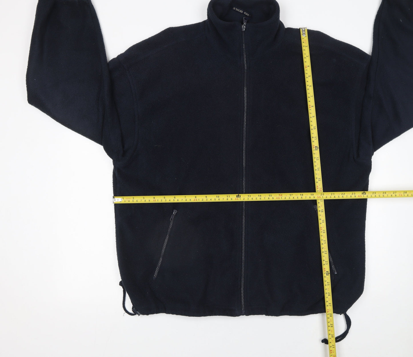 Mens UK Size L FRED F SEIGLE Black Fleece Jacket