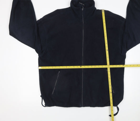 Mens UK Size L FRED F SEIGLE Black Fleece Jacket