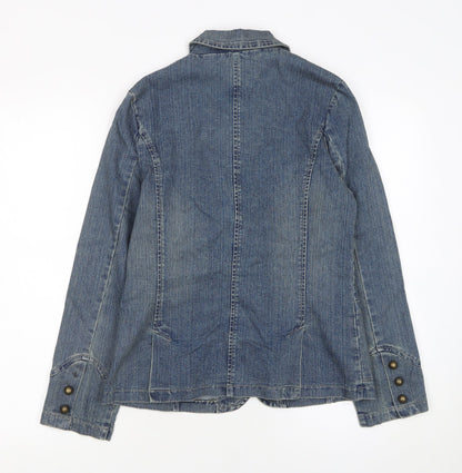 Girls UK Size 14 Years Sophie Blue Basic Jacket