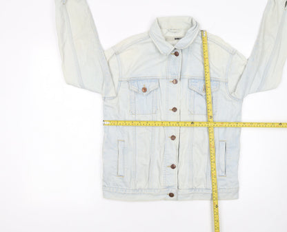 Womens UK Size 10 Topshop Blue Basic Jacket