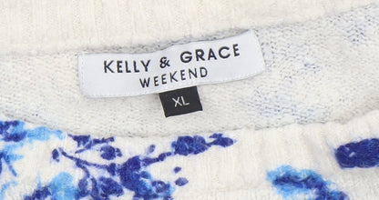 Womens UK Size XL Kelly & Grace Multicoloured Pullover Jumper