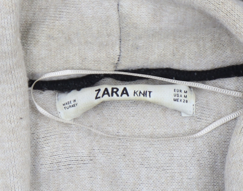 Womens UK Size 12 Zara Black Cardigan Jumper