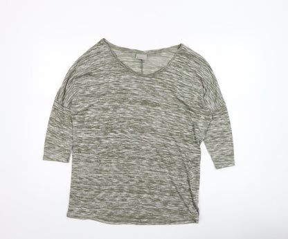 Womens UK Size M VERO MODA Green Basic T-Shirt