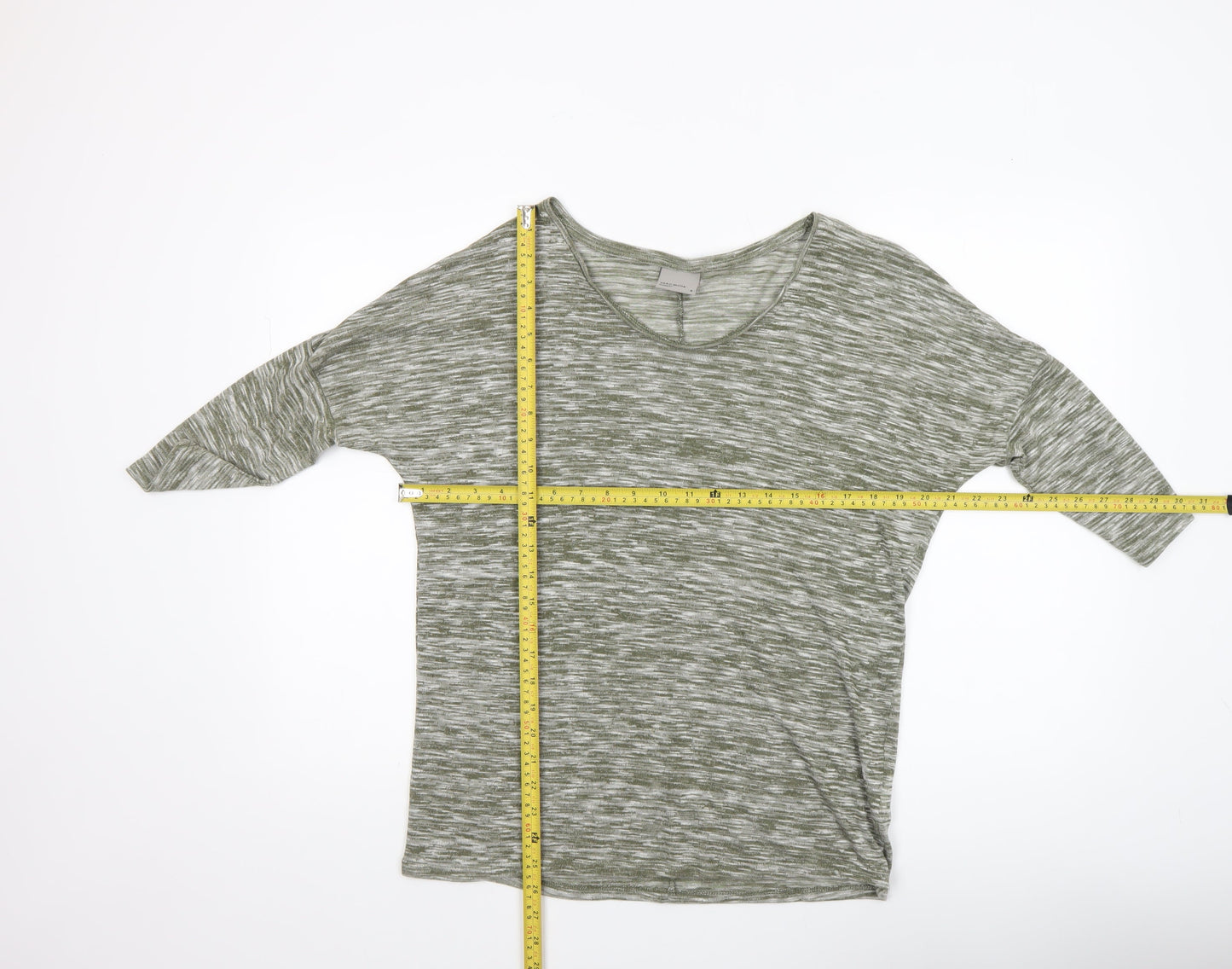 Womens UK Size M VERO MODA Green Basic T-Shirt