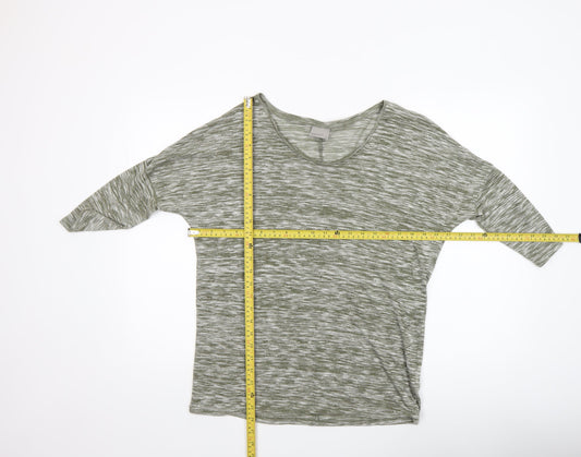 Womens UK Size M VERO MODA Green Basic T-Shirt