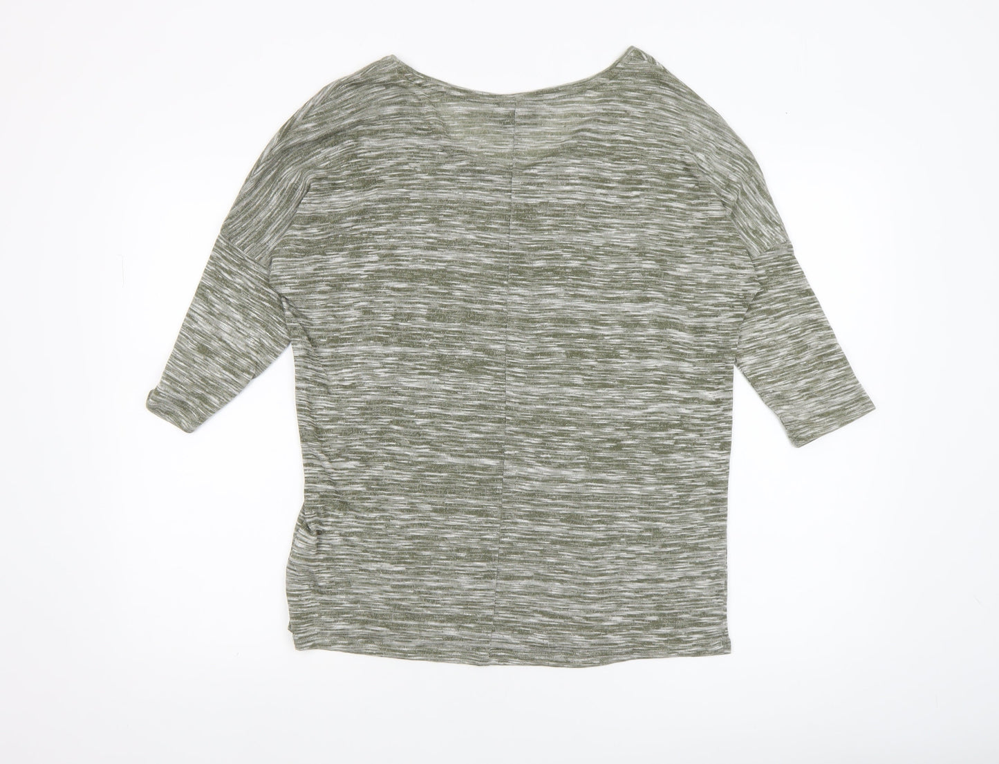 Womens UK Size M VERO MODA Green Basic T-Shirt