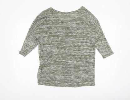 Womens UK Size M VERO MODA Green Basic T-Shirt