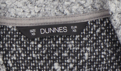 Womens UK Size XS Dunnes Grey Cardigan Jumper