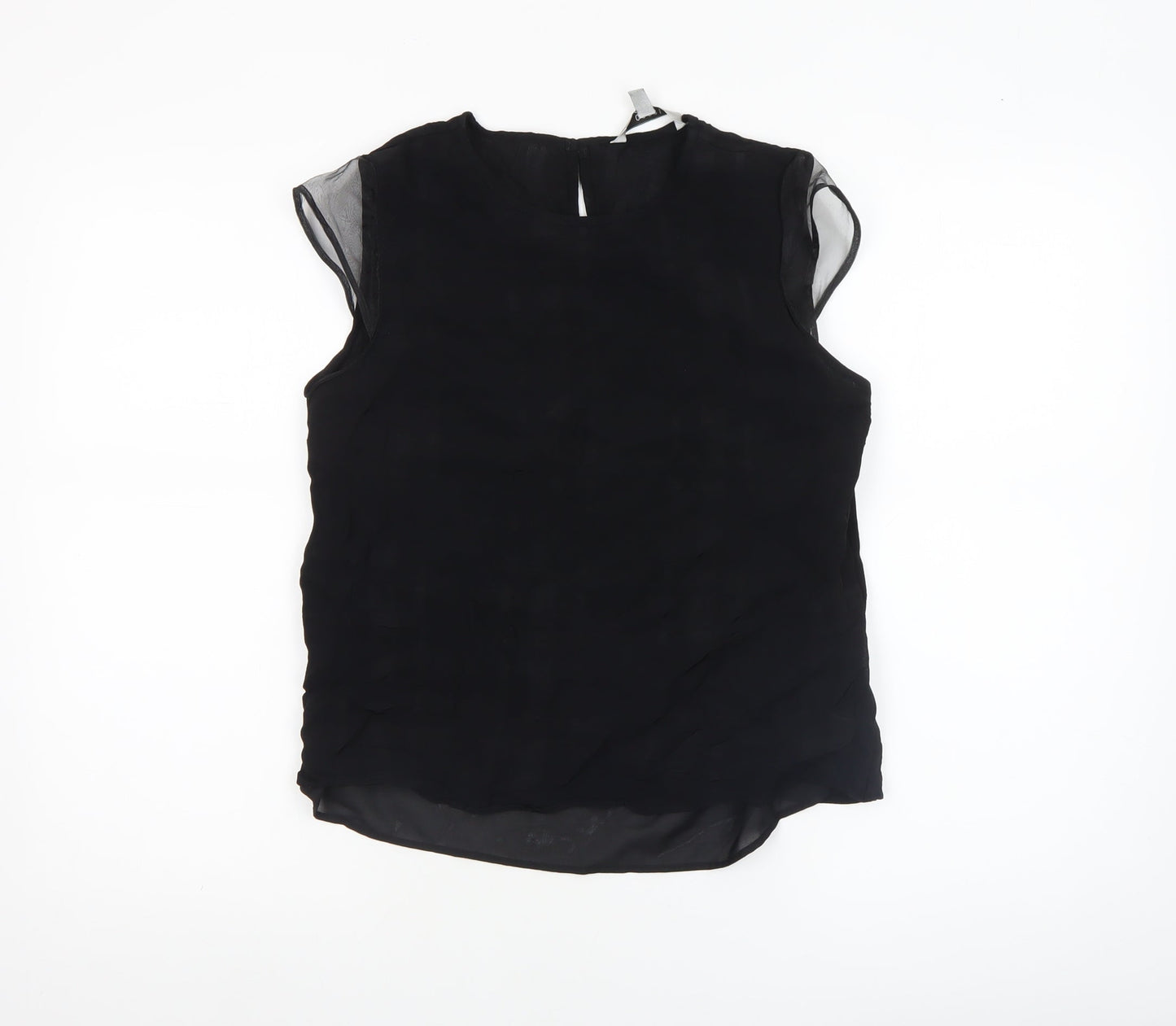 Womens UK Size 12 Coast Black Basic Blouse