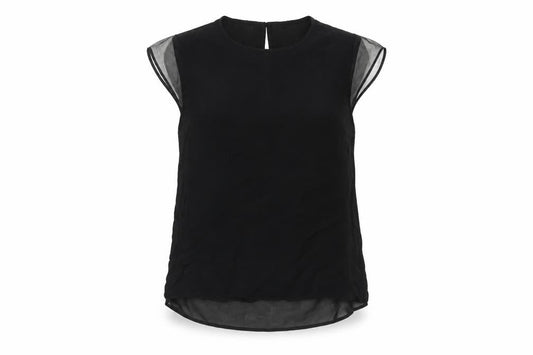 Womens UK Size 12 Coast Black Basic Blouse