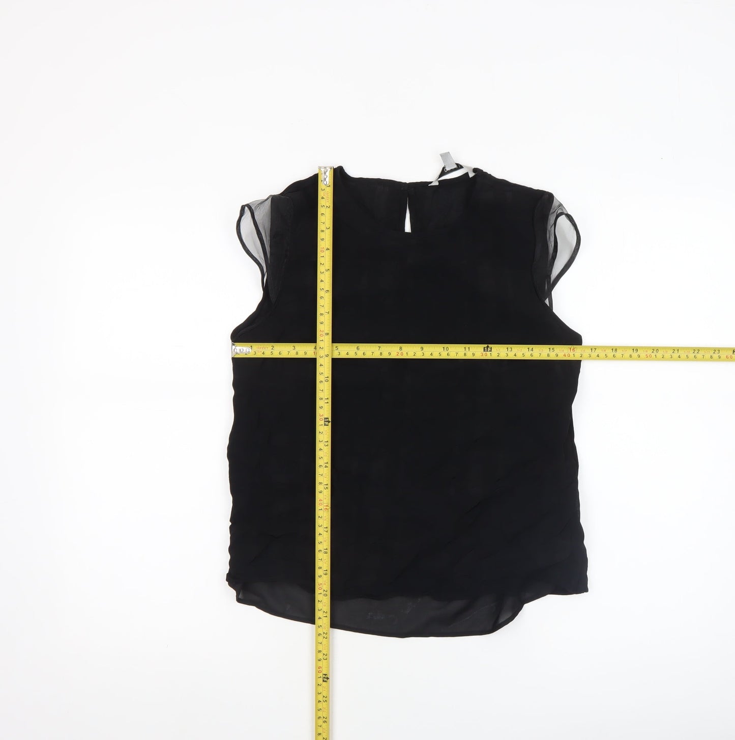 Womens UK Size 12 Coast Black Basic Blouse