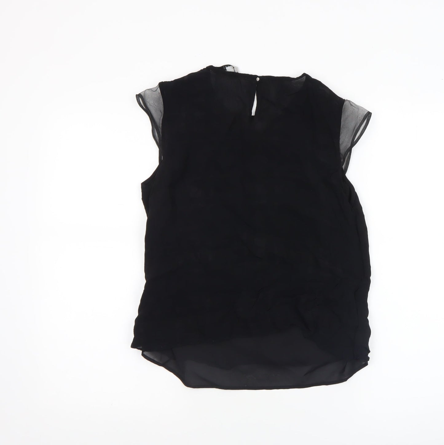 Womens UK Size 12 Coast Black Basic Blouse