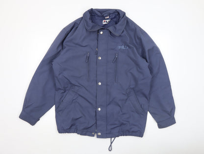 Mens UK Size XS FILA Blue Bomber Jacket