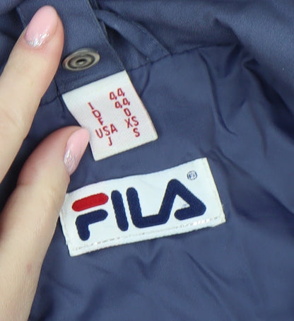 Mens UK Size XS FILA Blue Bomber Jacket