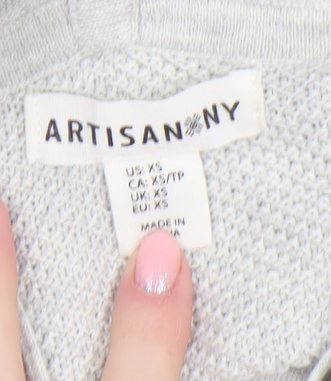Womens UK Size XS Artisan NY Grey Pullover Jumper