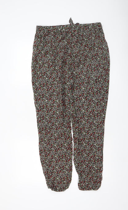 Red Herring Womens Multicoloured Viscose Jogger Trousers Size 12