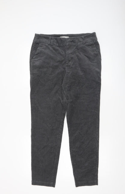 Womens UK Size 12 Part Two Regular Fit Cropped Grey Trousers