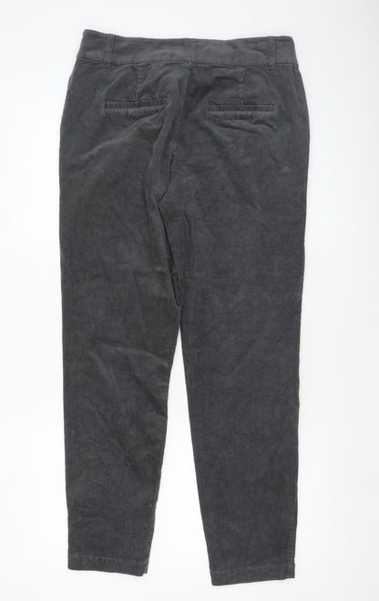 Womens UK Size 12 Part Two Regular Fit Cropped Grey Trousers