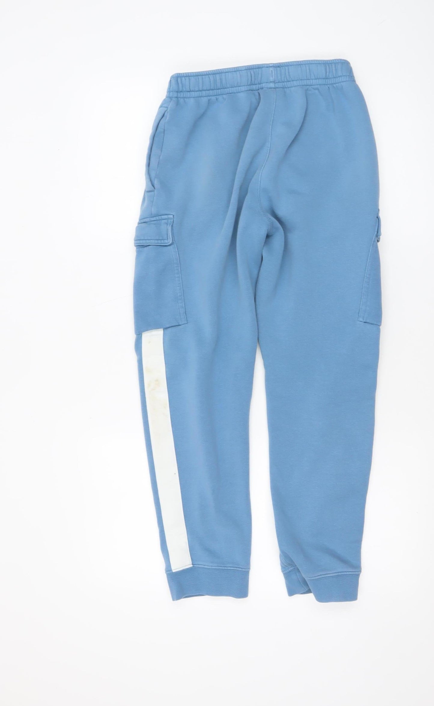 Boys UK Size 10-11 Years Nike Regular Fit Cargo Blue Trousers
