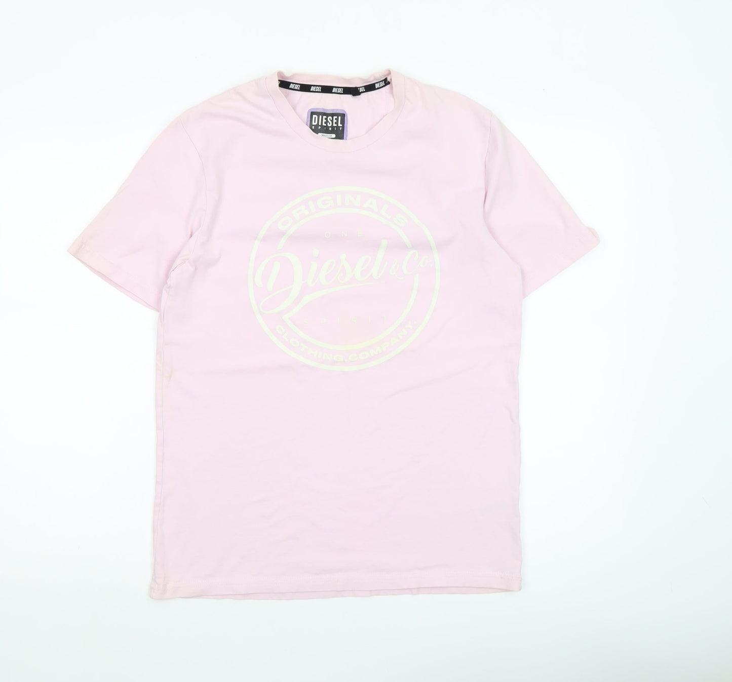 Mens UK Size M Diesel Pink  T-Shirt