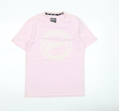 Mens UK Size M Diesel Pink  T-Shirt