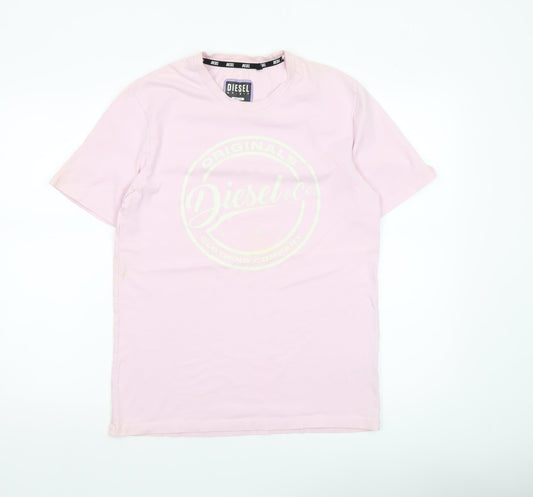 Mens UK Size M Diesel Pink  T-Shirt