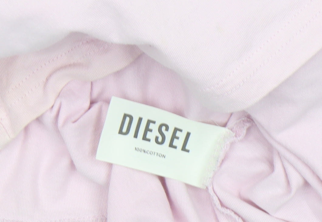 Mens UK Size M Diesel Pink  T-Shirt
