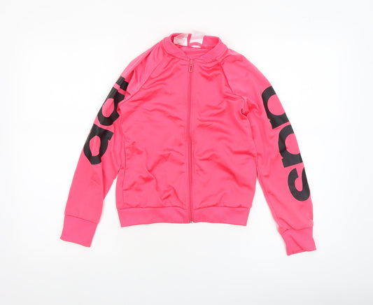 Girls UK Size 9-10 Years adidas Pink Track Jacket
